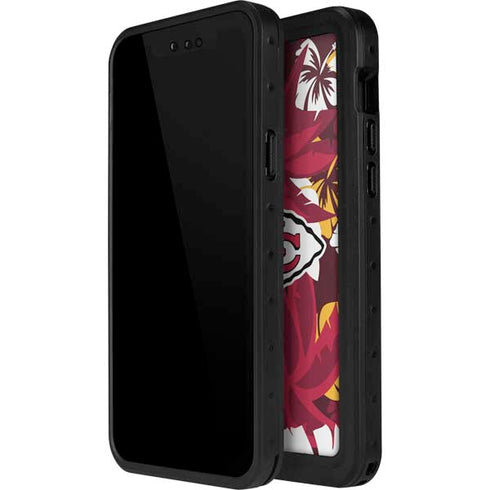 NFL Kansas City Chiefs Tropical Print iPhone 15 Plus Waterproof Case